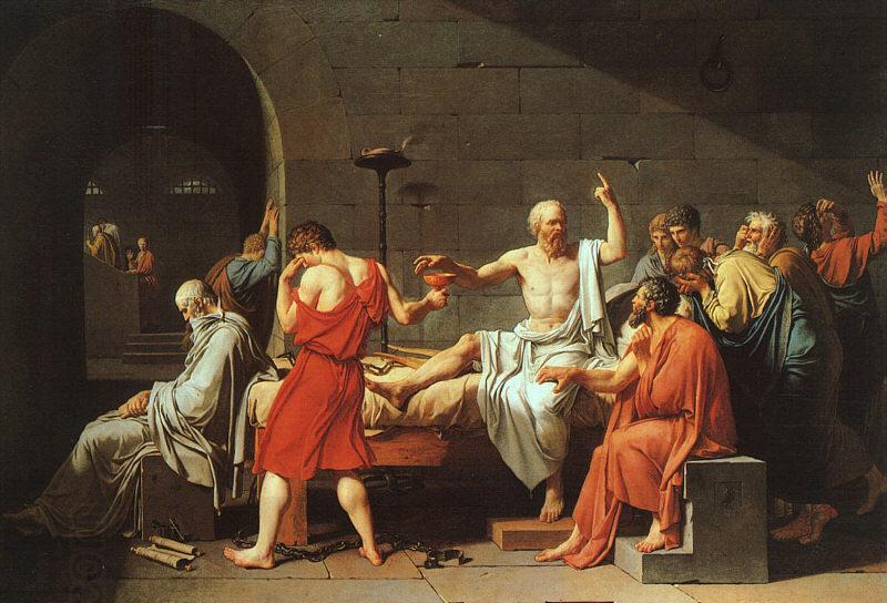 Jacques-Louis David The Death of Socrates China oil painting art